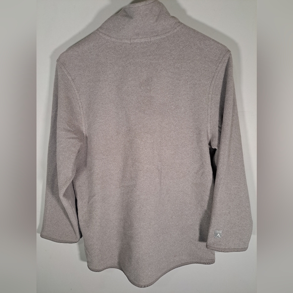 Antigua Grey Fleece Canadians Sweater with 1/4 Zip Size Large - Picture 7 of 7